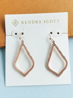 New Kendra Scott Rose Gold Drop Earrings - Sophia